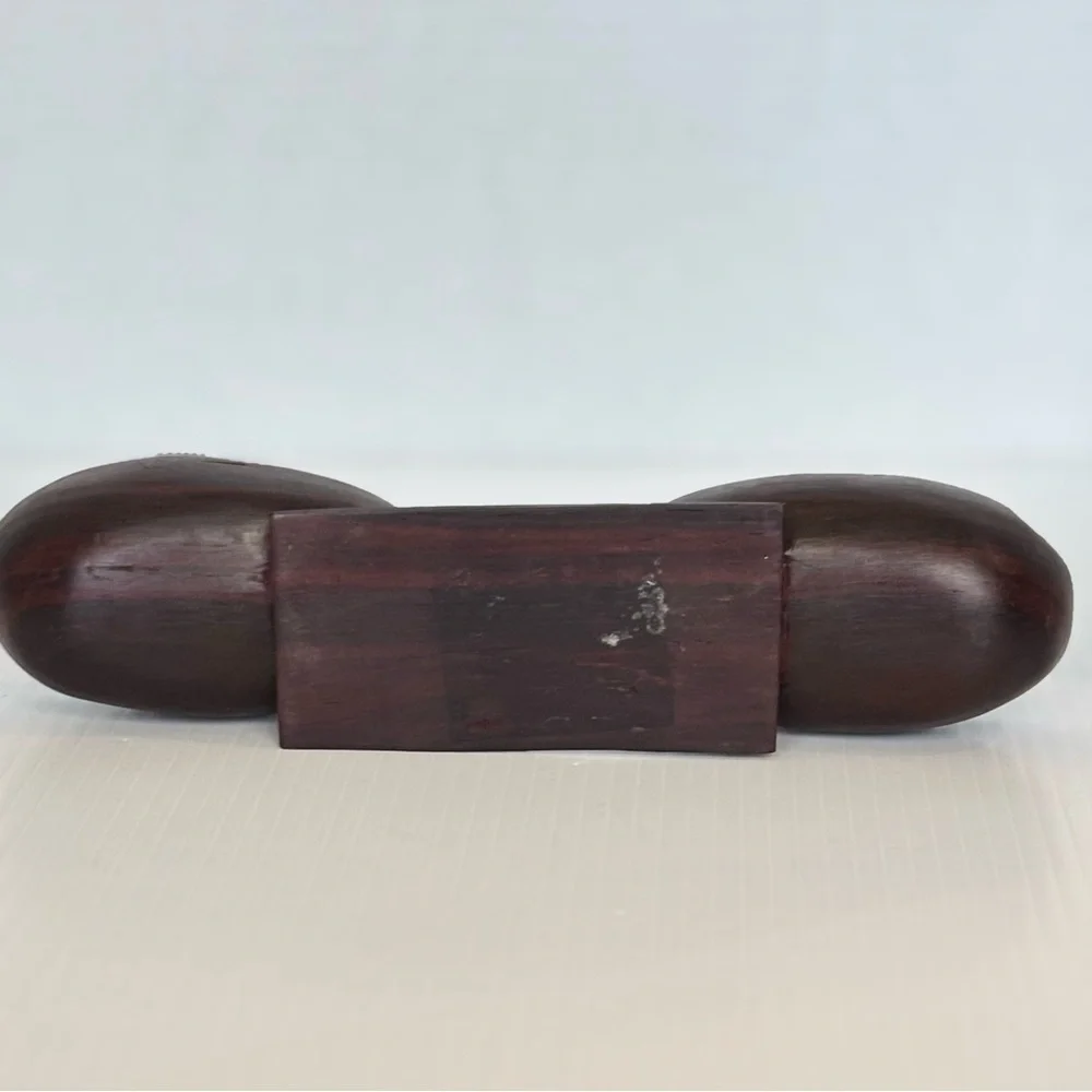 Vintage Duck Salt & Pepper Cellar Wood Hand Carving
